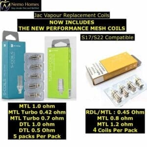 Buy Jac Vapour Coils  - Free UK Next Day Delivery (no minimum spend)