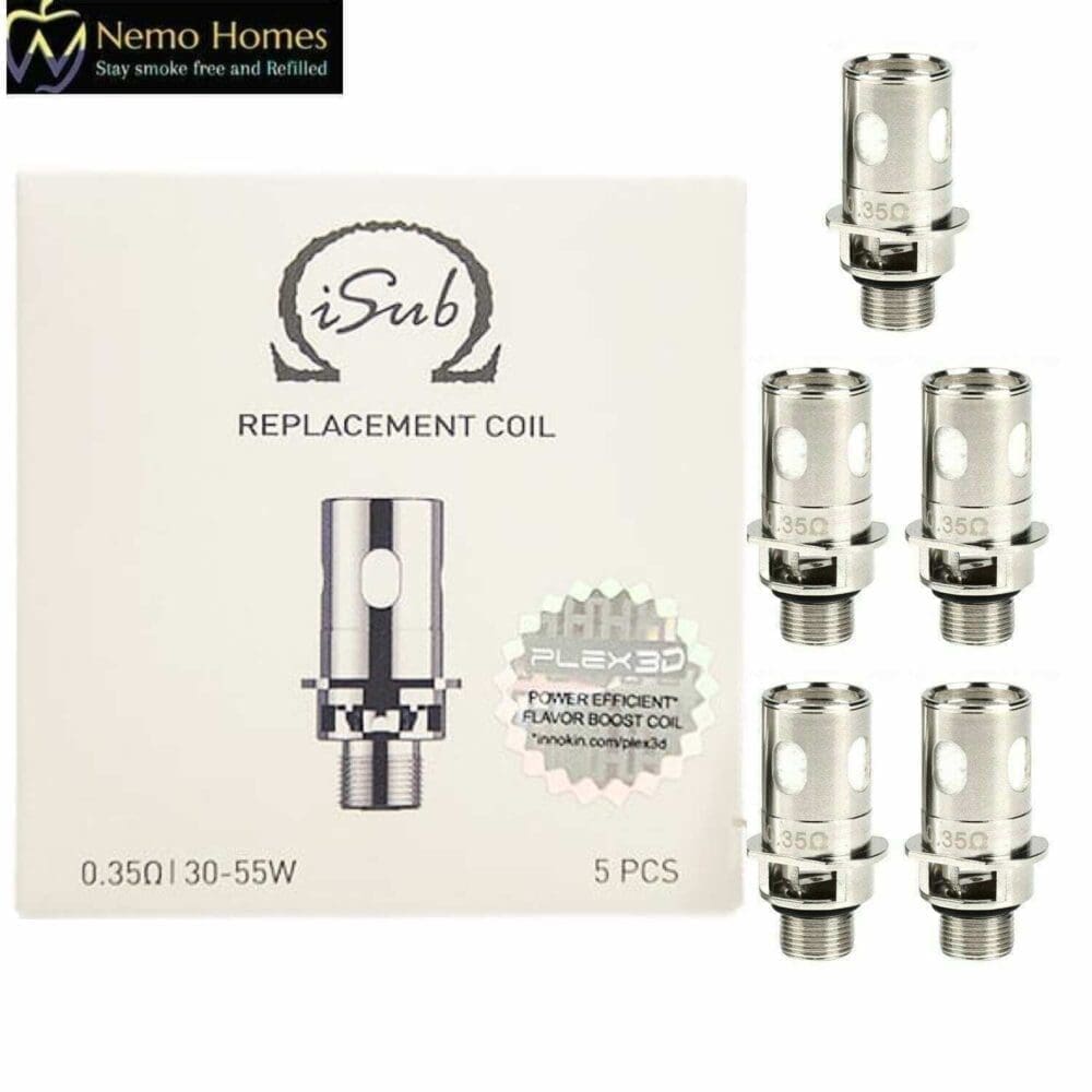 Buy Innokin iSub Plex 3D Coils - Free UK Next Day Delivery (no minimum spend)