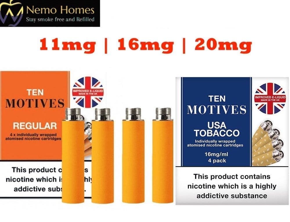 Ten Motives | E-Cigarettes & Refill Cartridges - Nemo Homes