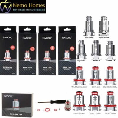 Buy Smok RPM Replacement Coils - Free UK Next Day Delivery (no minimum spend)
