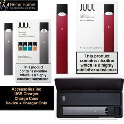 Buy Original Juul Vape Starter Kit | Juul 1 Disposable Pods - Free UK Next Day Delivery (no minimum spend)