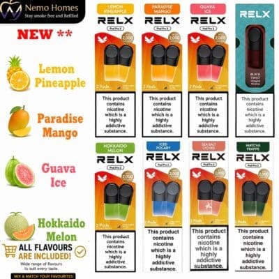 Buy RELX Pro and Relx Cotton Pods Cotton - Free UK Next Day Delivery (no minimum spend)