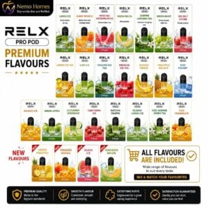 Buy RELX Pro and Relx Cotton Pods Cotton - Free UK Next Day Delivery (no minimum spend)