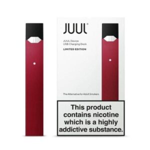 Buy Original Juul Vape Starter Kit | Juul 1 - Maroon Red Juul - Limited Edition  - Free UK Next Day Delivery (no minimum spend)