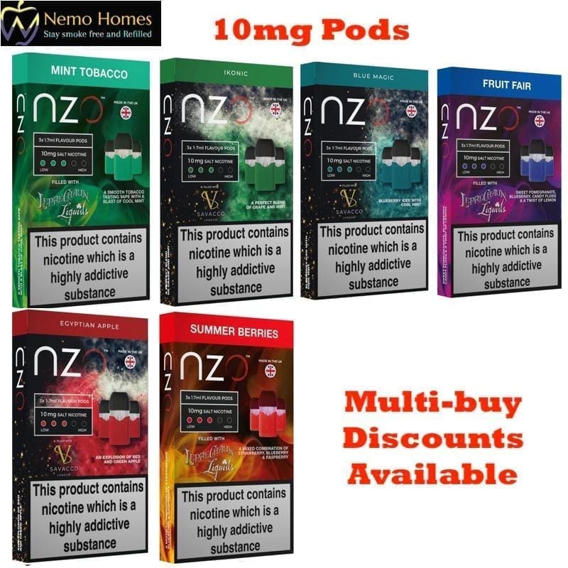 NZO | E-Liquids, Pod Kit & Pod Refills - Nemo Homes NZO | E-Liquids, Pod Kit & Pod Refills - Nemo Homes