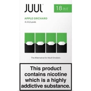 Buy Juul 20mg Apple orchard 2.0% Pod Refills - Free UK Next Day Delivery (no minimum spend)