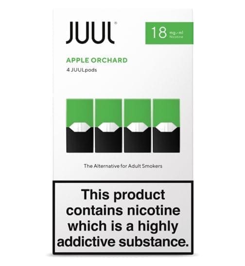 Buy Juul 20mg Apple orchard 2.0% Pod Refills - Free UK Next Day Delivery (no minimum spend)