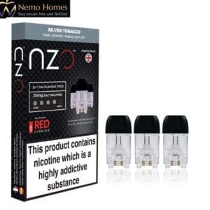 Buy NZO Silver Tobacco 20mg Pod Refills Disposable Pods - Free UK Next Day Delivery (no minimum spend)