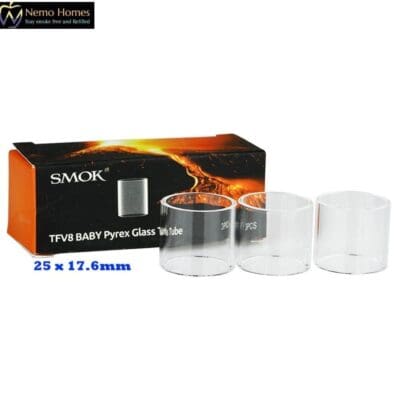 Buy SMOK TFV8 Big Baby Pyrex Glass Smok - Free UK Next Day Delivery (no minimum spend)