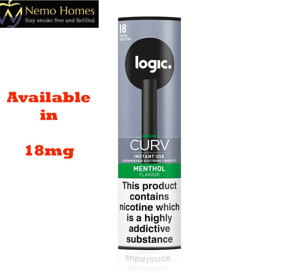 Logic Curv Instant Use E Cig Menthol Vape Nemo Homes Vape Shop