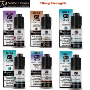 Buy Ibiza Club 18mg 50-50 Vape E liquid 18mg - Free UK Next Day Delivery (no minimum spend)