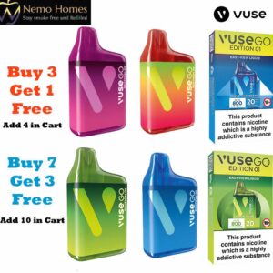 Buy Vuse Go 800 Vape Box - Free UK Next Day Delivery (no minimum spend)