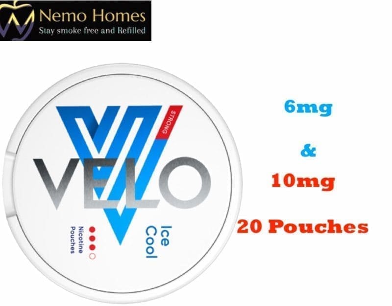 Buy Velo Ice Cool Nicotine Pouches Nicotine Pouches - Free UK Next Day Delivery (no minimum spend)