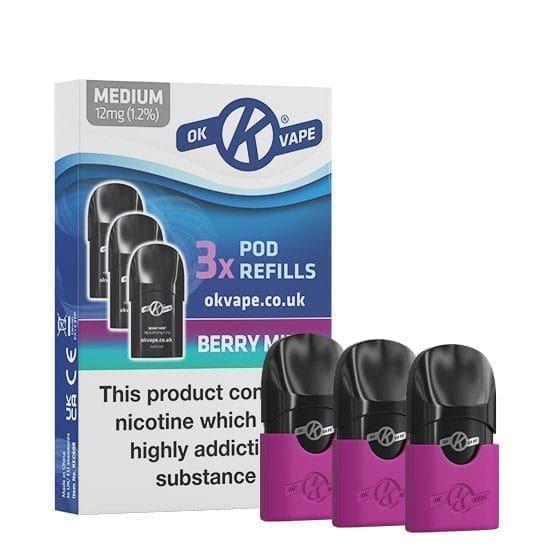ok vape refills Pod Vape Kit and Pod Color:Mexico Mango ICED HQD Cuvie Slick Vape raz bar violet flavor