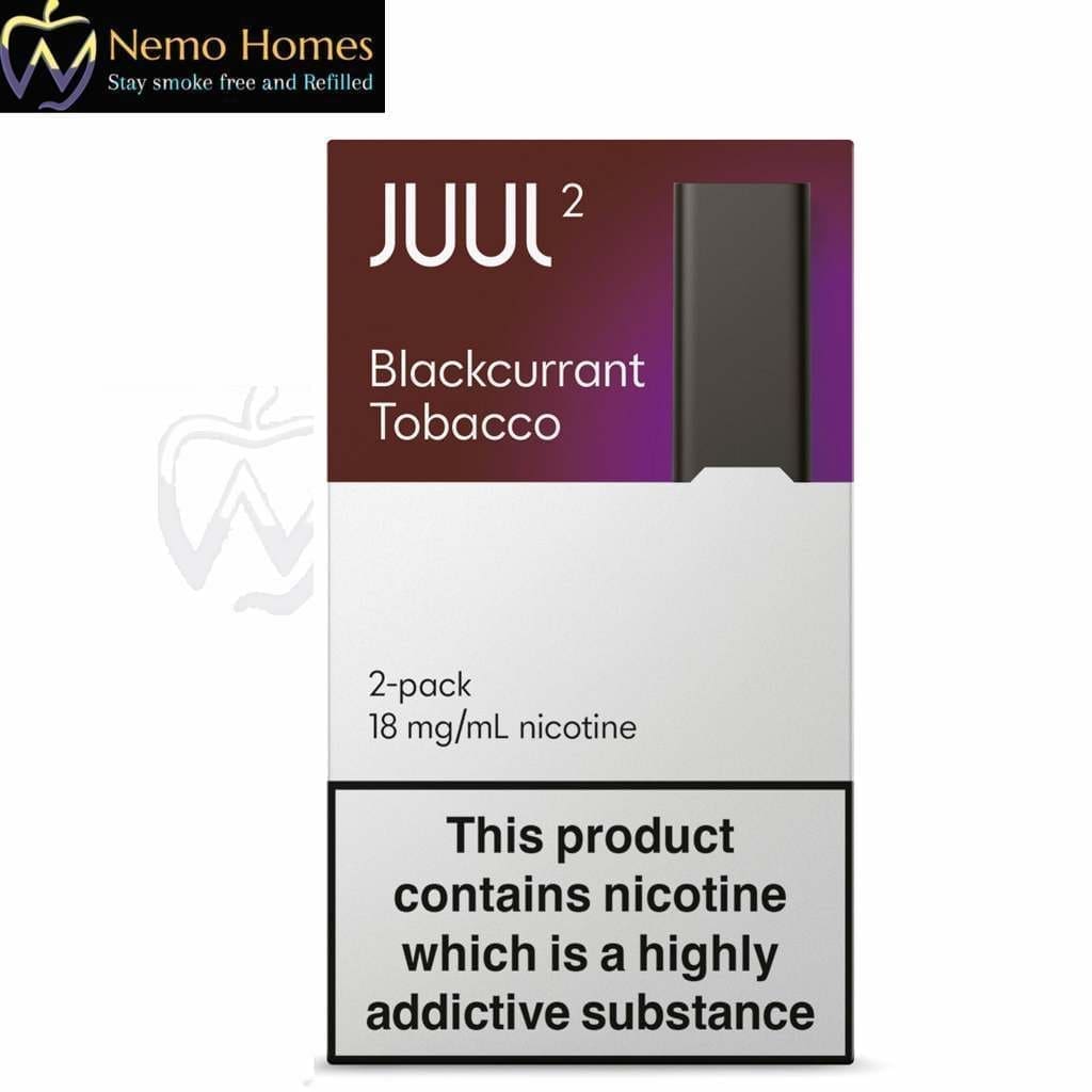 Buy JUUL 2 Blackcurrant Tobacco 18mg Pod Disposable Pods - Free UK Next Day Delivery (no minimum spend)