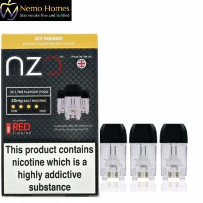Buy NZO Icy Mango 20mg Nic Salt Pod Disposable Pods - Free UK Next Day Delivery (no minimum spend)