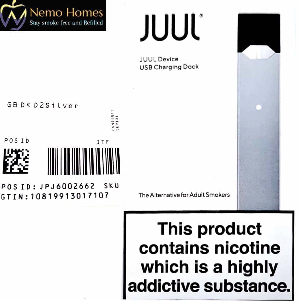 Original Juul Silver Device Juul 1 Nemo Homes Vape Shop