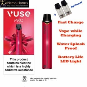 Buy Vuse Epod Pro Red Device and Optional Pods epod - Free UK Next Day Delivery (no minimum spend)