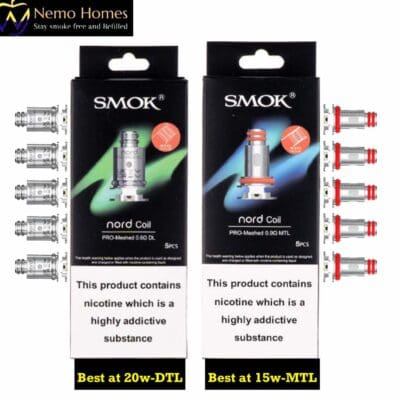 Buy Smok Nord Pro Coil Replacement - Free UK Next Day Delivery (no minimum spend)