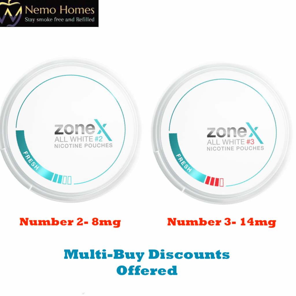 Zone X Nicotine Pouches Nemo Homes Vape Shop