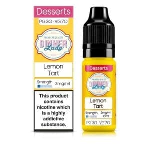 Buy Dinner Lady 3mg 50:50 E liquids - Free UK Next Day Delivery (no minimum spend)