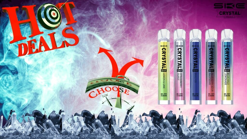 Buy SKE Crystal BOGOF Deals Vape Pens - Free UK Next Day Delivery (no minimum spend)
