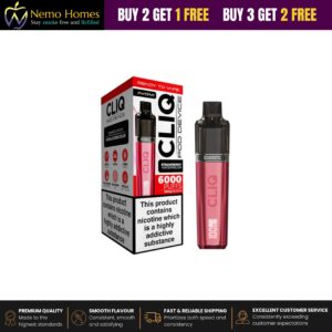 Buy Avomi Cliq 6000 Puffs Prefilled Vape Kit - Strawberry Watermelon Starter Kit - Free UK Next Day Delivery (no minimum spend)