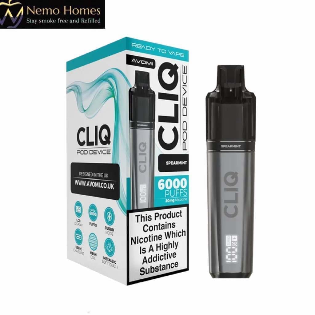 Buy Avomi Cliq 6000 Puffs Prefilled Vape Kit - Free UK Next Day Delivery (no minimum spend)