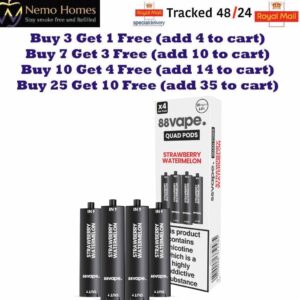 Buy 88Vape Quad 4-in-1 Kit and Quad Pods - Free UK Next Day Delivery (no minimum spend)