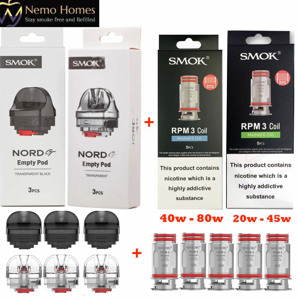 Buy Smok Nord GT Pods and Coils (Copy) - Free UK Next Day Delivery (no minimum spend)