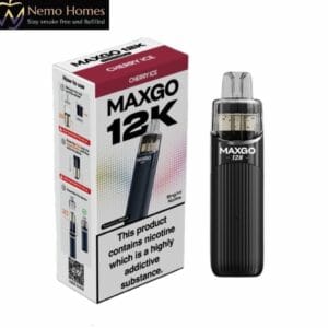 Buy Relx MaxGo 12K Vape Kit and Pods - Black Cherry Ice 12K Kit - Free UK Next Day Delivery (no minimum spend)