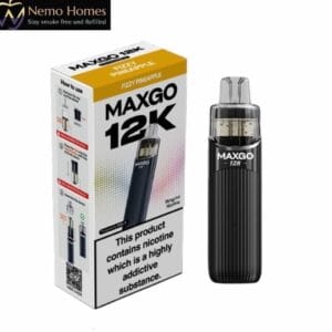 Buy Relx MaxGo 12K Vape Kit and Pods - Black Fizzy Pineapple 12K Kit - Free UK Next Day Delivery (no minimum spend)