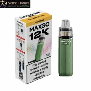 Buy Relx MaxGo 12K Vape Kit and Pods - Green Pineapple Ice 12K Kit - Free UK Next Day Delivery (no minimum spend)