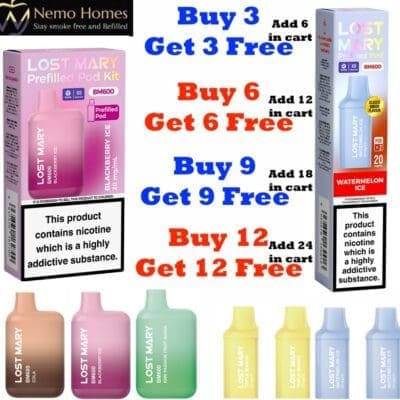 Buy Lost Mary BM600 Pod Kit  - Free UK Next Day Delivery (no minimum spend)