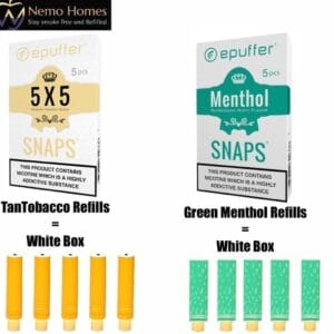 Buy ePuffer SNAPS E-Cigarette Cartridges Refills | ePuffer | 1 Pack  - Free UK Next Day Delivery (no minimum spend)