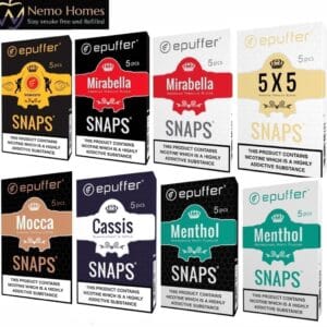 Buy ePuffer SNAPS E-Cigarette Cartridges Refills | ePuffer | 1 Pack  - Free UK Next Day Delivery (no minimum spend)