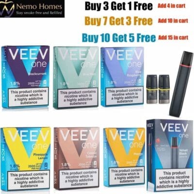 Buy Veev One Pods 20mg & Veev Now Device – Multi-Buy Deals - Free UK Next Day Delivery (no minimum spend)