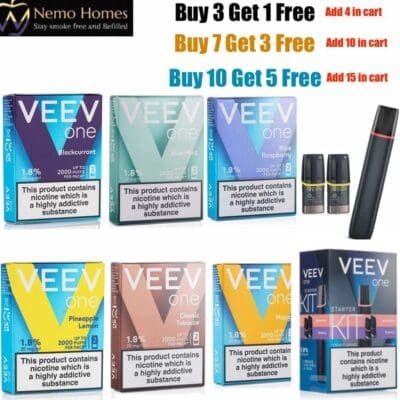 Buy Veev One Pods 20mg & Veev Now Device – Multi-Buy Deals - Free UK Next Day Delivery (no minimum spend)