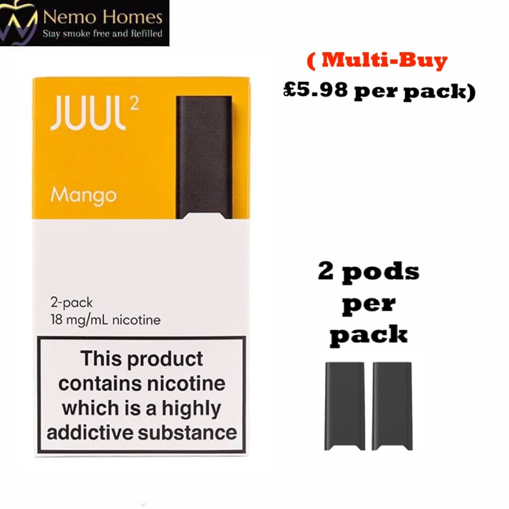 elf bar vape uk JUUL2 Mango Flavour 18mg/m Pod