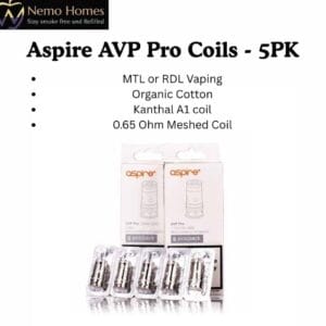 Buy Aspire AVP Pro Coils - 5PK - Free UK Next Day Delivery (no minimum spend)