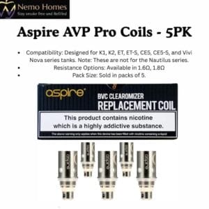 Buy Aspire BVC Coil Heads  - Free UK Next Day Delivery (no minimum spend)