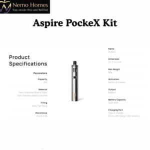 Buy Aspire PockeX Kit - Free UK Next Day Delivery (no minimum spend)