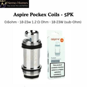 Buy Aspire PockeX Replacement Coils - Free UK Next Day Delivery (no minimum spend)