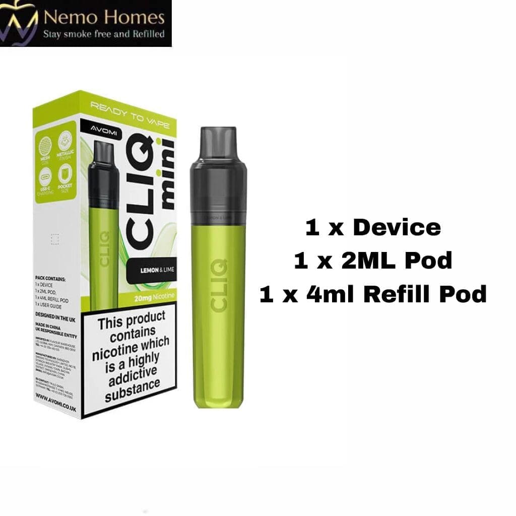 Buy Avomi CLIQ Mini Prefilled Pod Kit - Free UK Next Day Delivery (no minimum spend)
