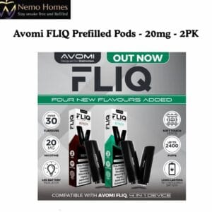 Buy Avomi FLIQ Pod Refill - Prefilled - Free UK Next Day Delivery (no minimum spend)