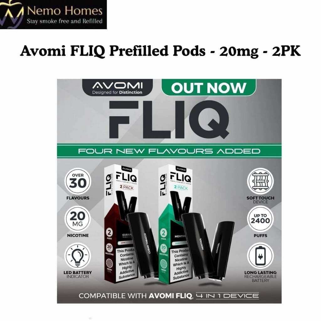 Buy Avomi FLIQ Pod Refill - Prefilled - Free UK Next Day Delivery (no minimum spend)