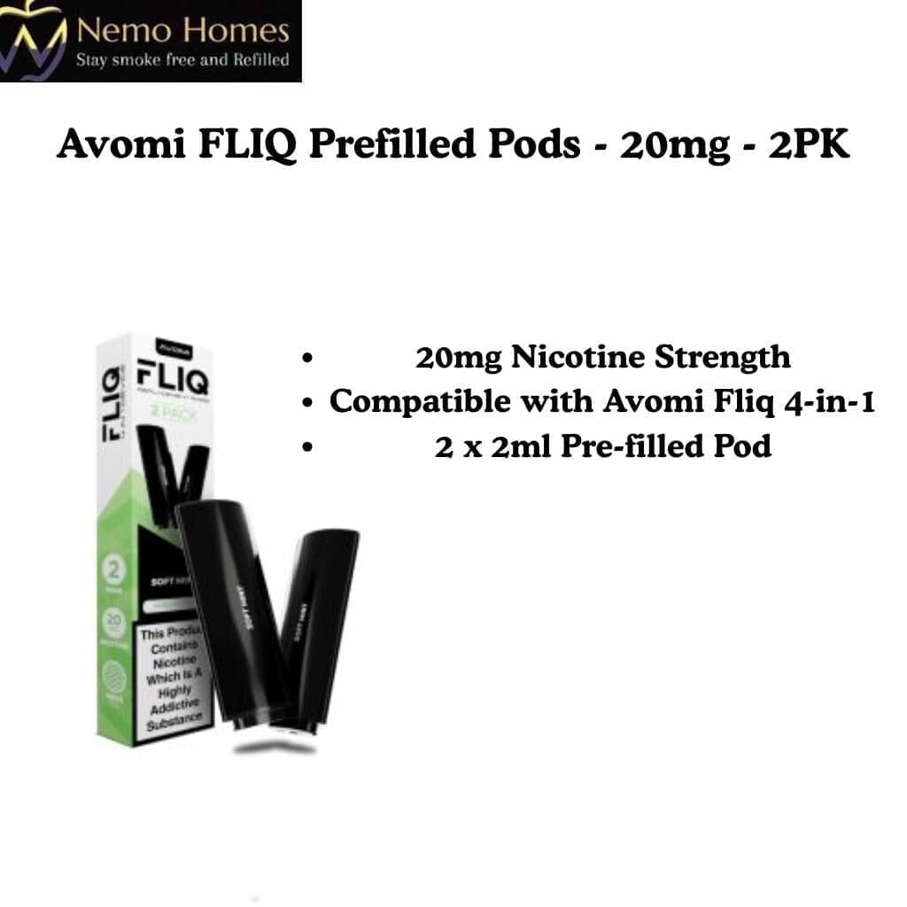 Buy Avomi FLIQ Pod Refill - Prefilled - Free UK Next Day Delivery (no minimum spend)