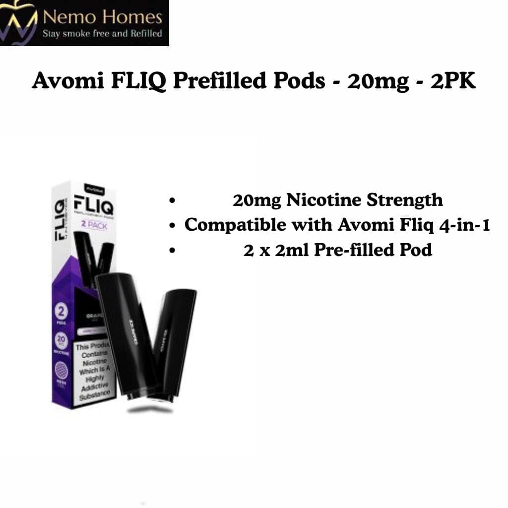 Buy Avomi FLIQ Pod Refill - Prefilled - Free UK Next Day Delivery (no minimum spend)