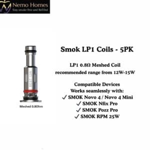 Buy SMOK LP1 Coils - 5PK - Free UK Next Day Delivery (no minimum spend)