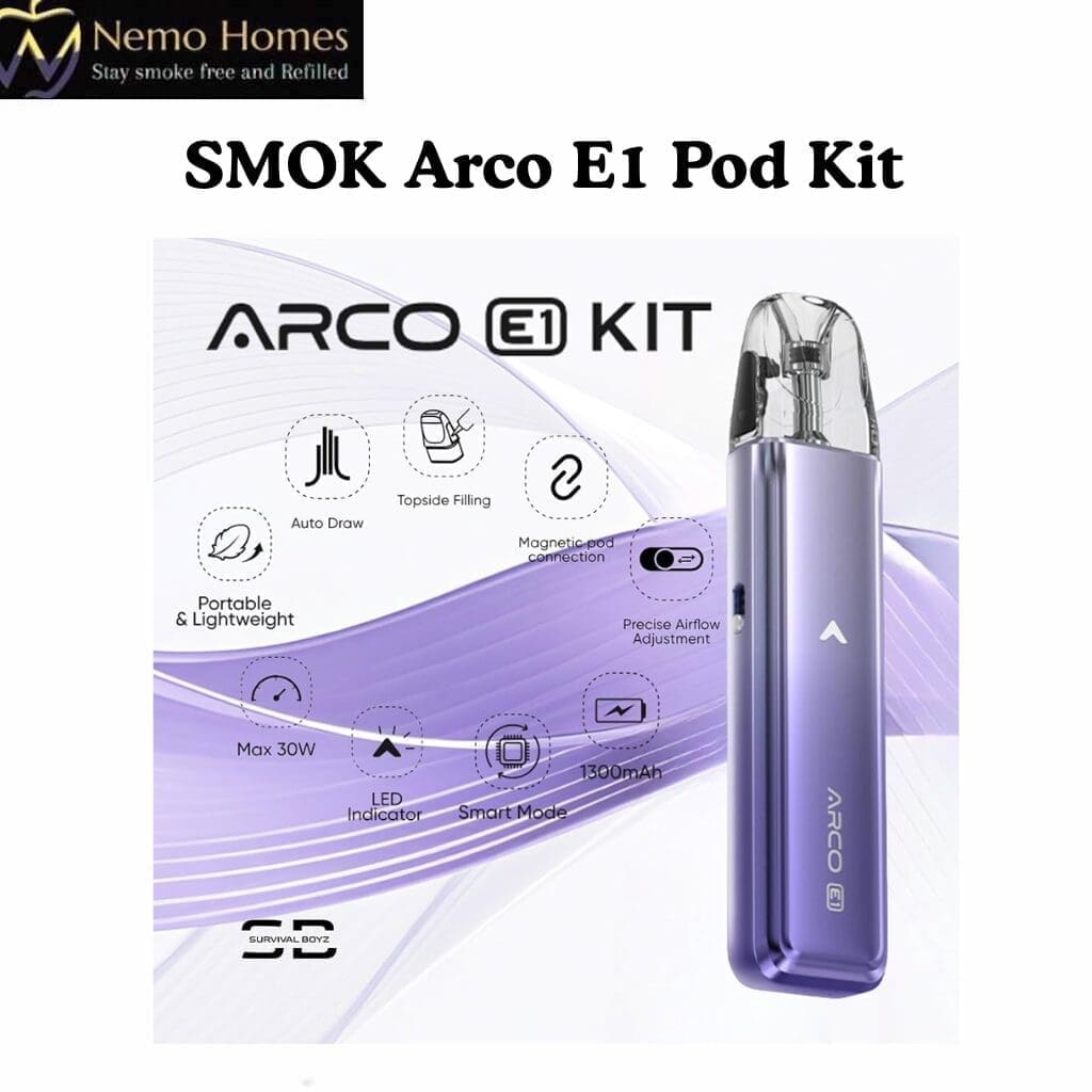 Buy SMOK Arco E1 Pod Kit - Free UK Next Day Delivery (no minimum spend)